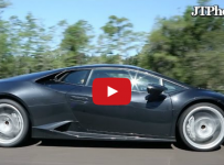 Lamborghini Huracan on a highway